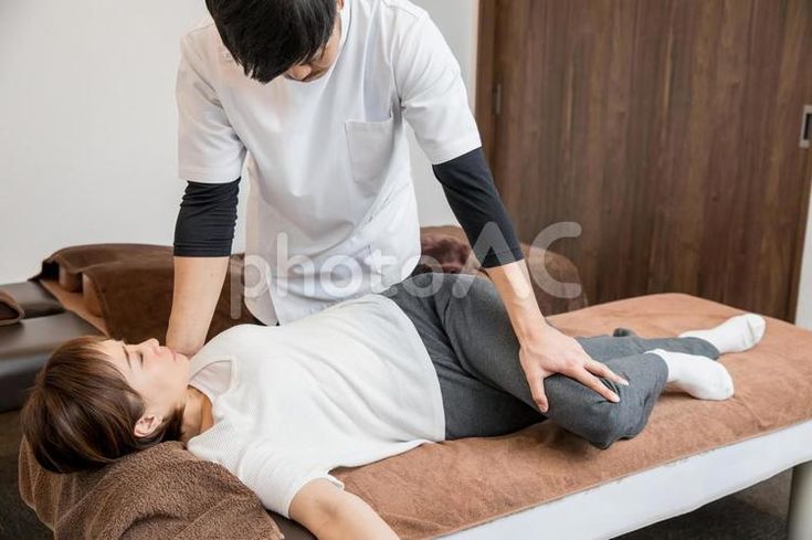 大転子調整の施術風景